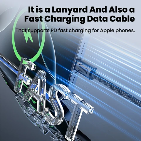 Elough PD 66 Вт короткий кабель типа C — тип C для быстрой зарядки портативный PD20W USB C — Lightning кабель для iPhone 16 15