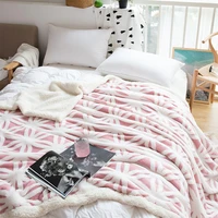 bestpro winter throw blanket thick blankets for beds warm plaid flurry stich nap sofa cover fleece home textile garden
