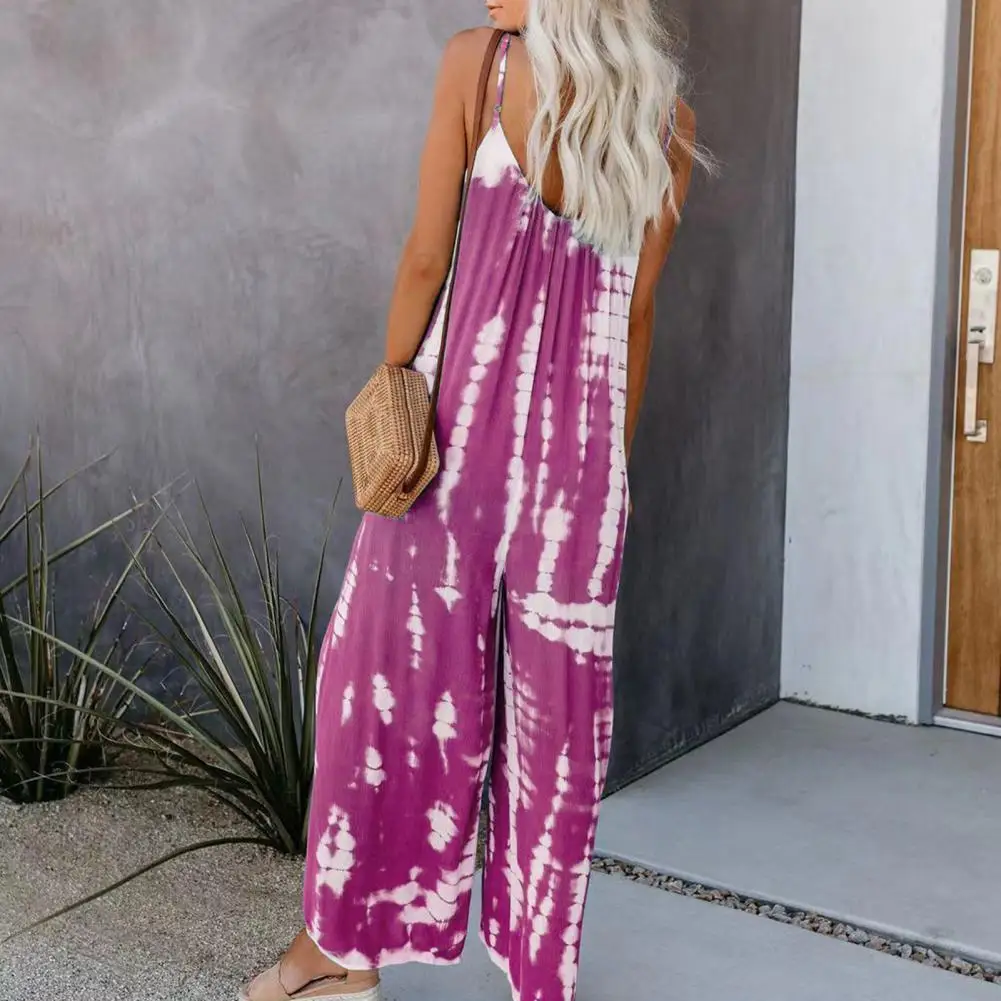 

Женский Длинный комбинезон на бретелях-спагетти с открытой спиной