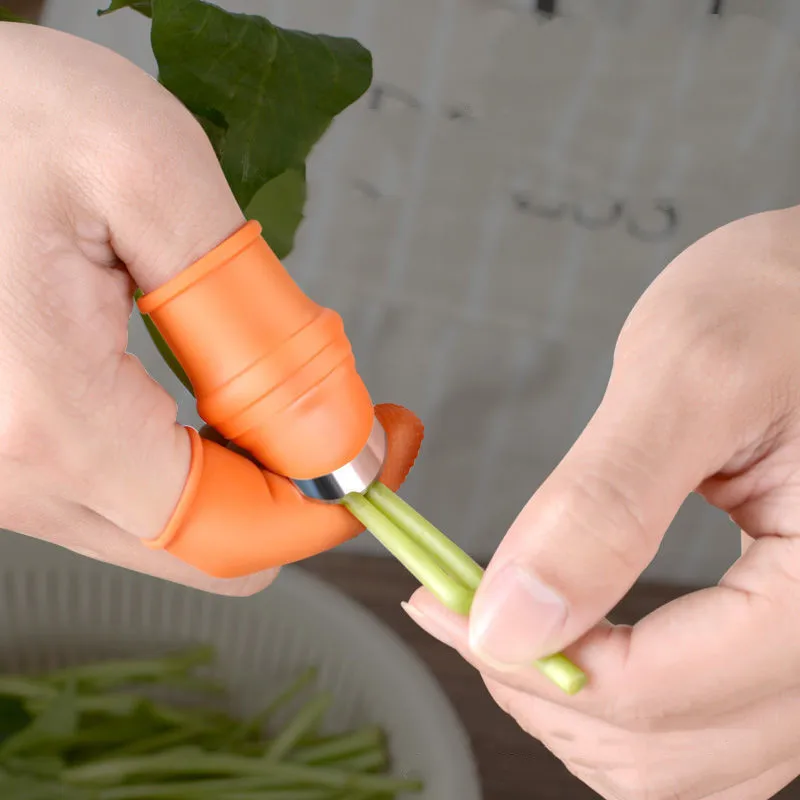 

Силиконовый нож для большого пальца, садовые перчатки, защитное снаряжение для пальцев, нож для резки и сбора овощей, пинцет, лезвие для раст...
