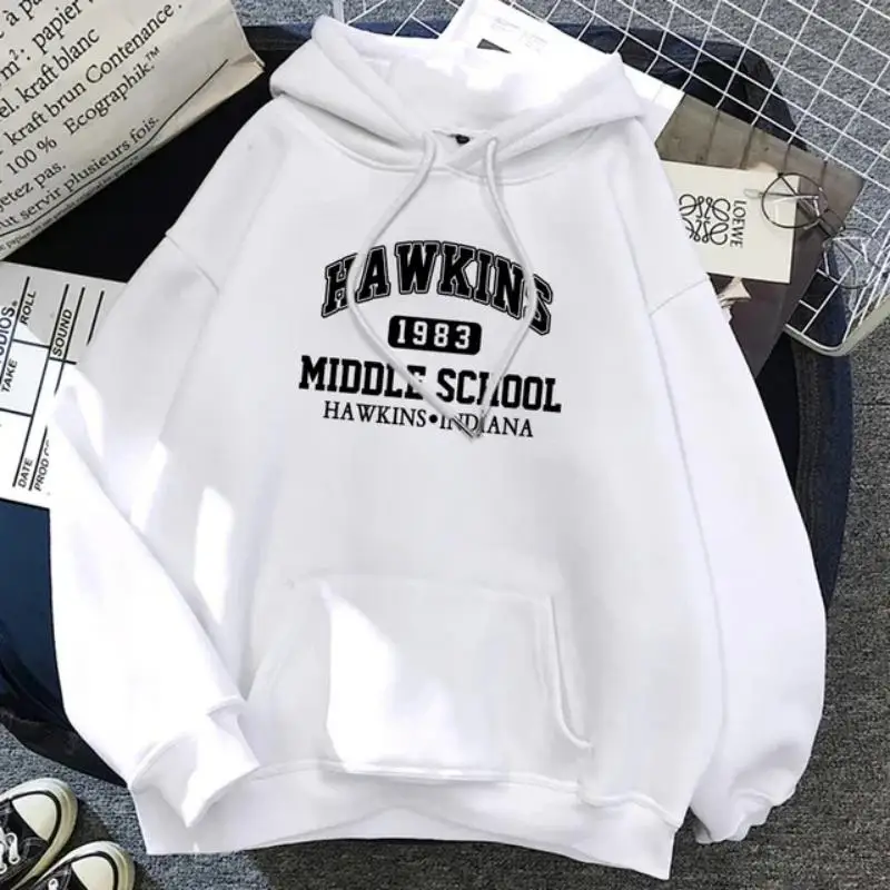 

Hoodie Men's 1983 Hip Hop Sweater Extra Large Loose Hoodie Couple Clothing High Quality Unisex Sweater