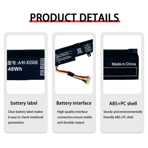 A41-X550E Аккумулятор для ноутбука ASUS X450JV X450JF A450E A450JF F450JF K450J X752L VM590Z A550D D451V K555Z