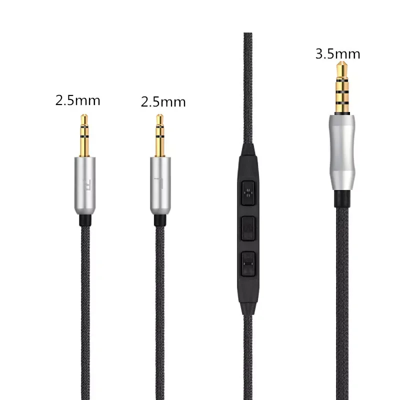 

3.5mm Male 6.35mm To Dual 2.5mm Audio Cable HIFI Cord For Hifiman HE400S HE-400I HE560 HE-350 HE1000 V2 Headphones