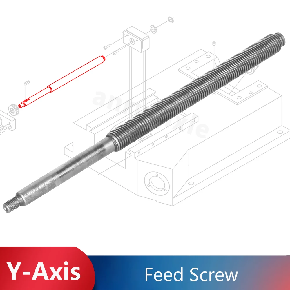 Y-Axis Metric Feed Screw,for SIEG SX3-170&X3&JET JMD-3&BusyBee CX611&GrizzlyG0619& G0463