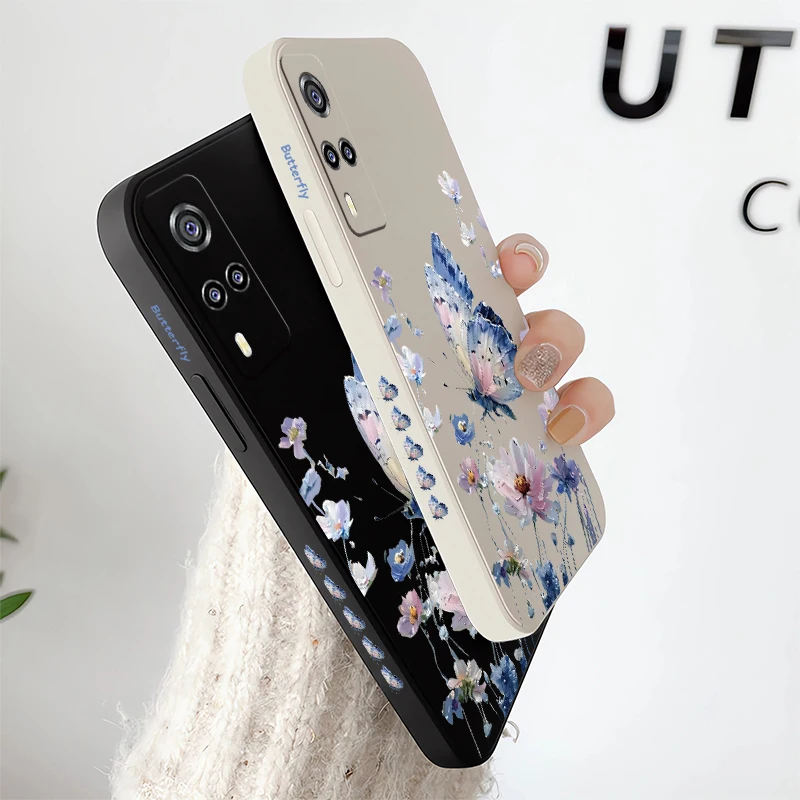 Милый чехол-бабочка для Vivo Y53S Y52 Y51 Y51A Y50 Y36 Y35 Y33T Y33S Y33 Y31 Y30G Y30I Y30 противоударный
