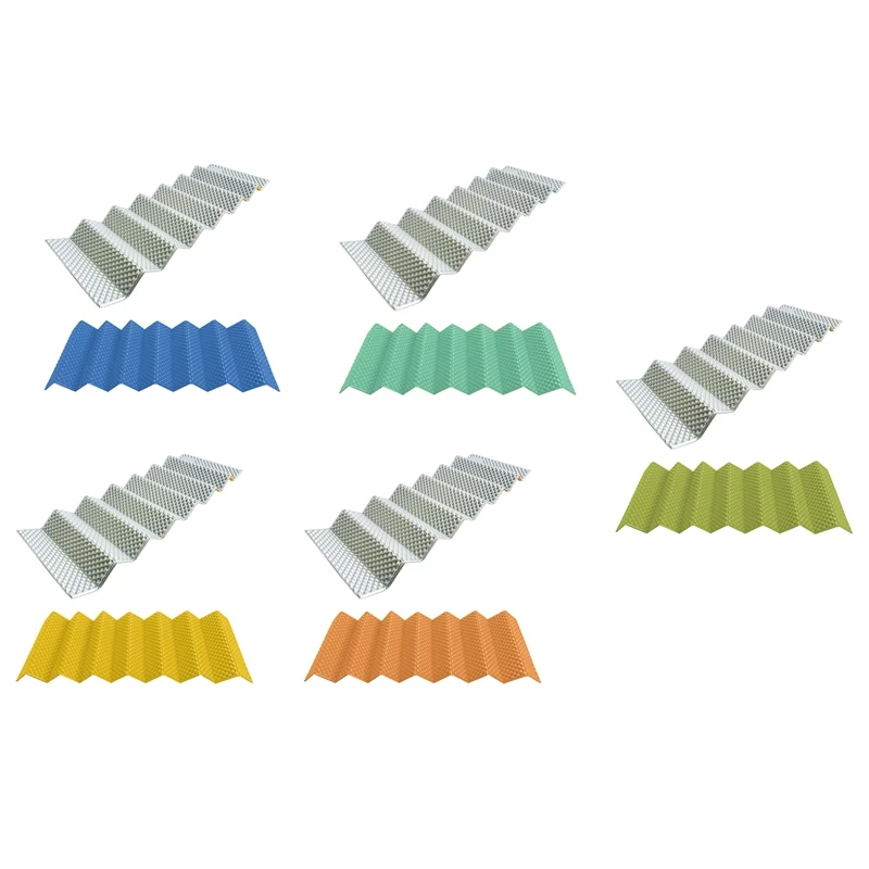 

1 Set Outdoor Tent Sleeping Mat Picnic Mat Aluminum Foil Folding Egg Nest Damp-Proof Mat Blue