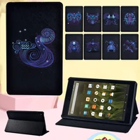 tablet case for fire hd 8 plus 2020fire 75th7th9thhd 86th7th8thhd 105th7th9th zodiac theme stand cover flip shell