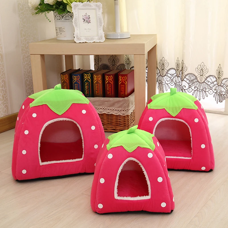 Милые товары для домашних питомцев домик собак мягкий розовый кошек и кроликов