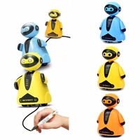 inductive train magic pen educational toy cartoon robot penguin follow any line you draw gift fo kid baby toddle playing game