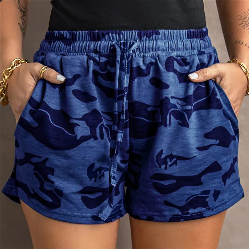 

Summer New Women Camouflage Print Shorts Casual Lace Up Camo Cargo Shorts Army Military Female Hot Shorts