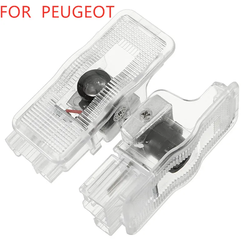 

car logo LED door welcome light laser logo light projector for Peugeot 307 RCZ 508 408 308 206 306 207 406 5008 607 806 807 1007