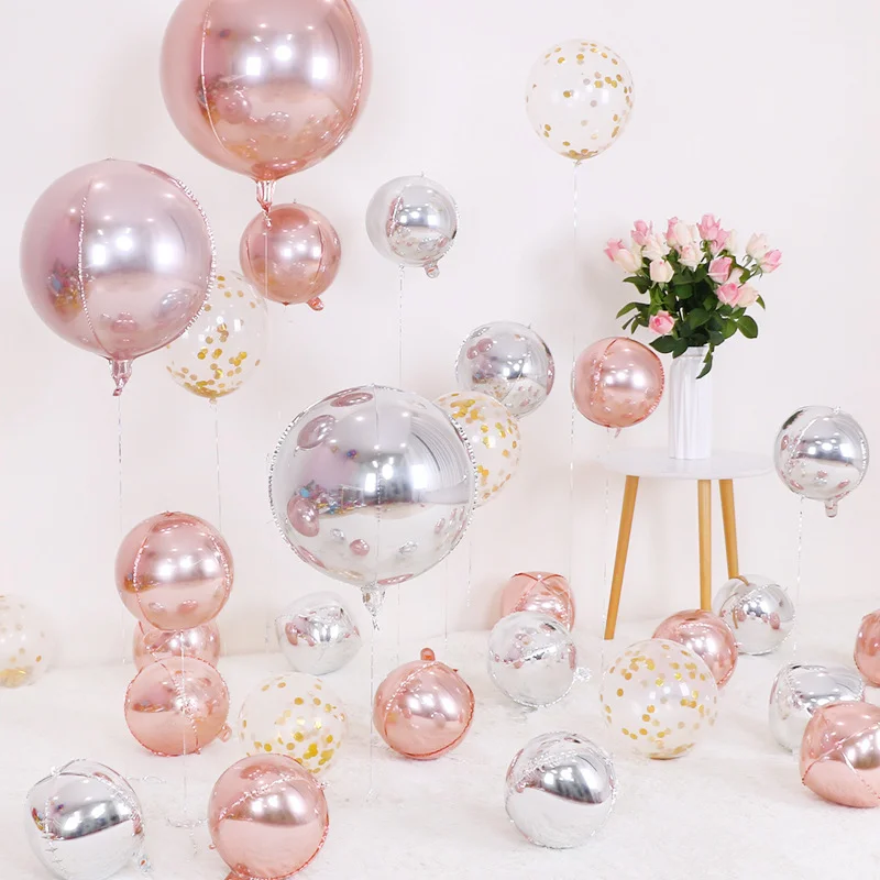 

10/15/18/22/32 Inch 4D Round Foil Balloons Wedding Decoration Balloon Birthday Party Decorations Baby Shower Helium Air Globos