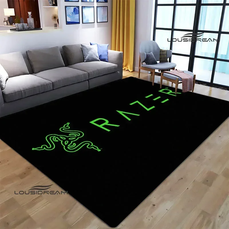 3D игровой коврик razer с принтом логотипа ковер для гостиной спальни нескользящий