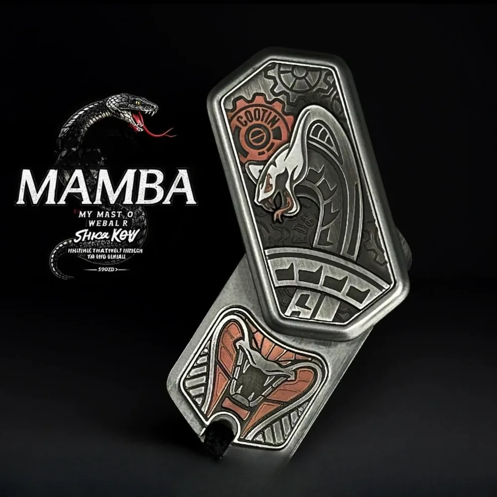 Фото Магнитный ритм-стик Chaoting EDC Black Mamba из нержавеющей стали с функцией настройки ритма, игрушка-антистресс для пальцев №1
