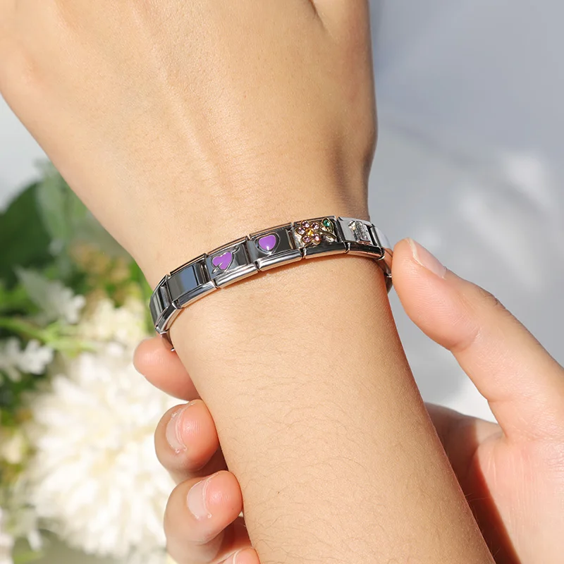 Hapiship Popular Girls Fashion Bracelet Angel Love Mum Dad Sister Daugther Birthday Gift  Bangle For Women G142 images - 6