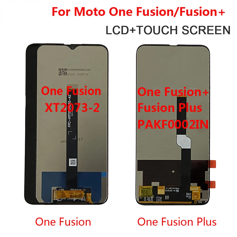 

For Motorola Moto One Fusion lcd OneFusion XT2073 LCD Display Touch Screen Digitizer For Moto Fusion Plus Display Repair LCD