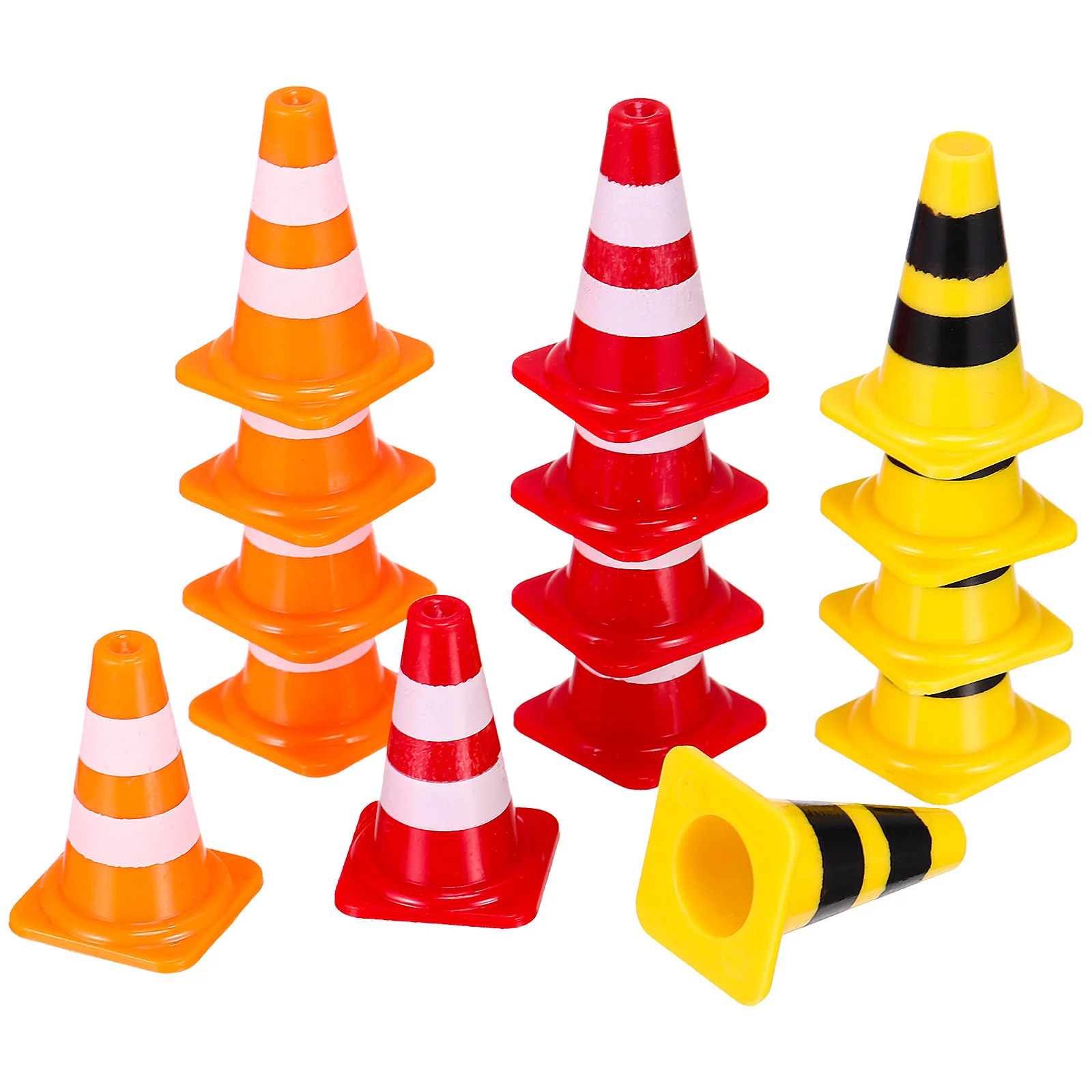 

Mini Traffic Cones Traffic Signs Roadblock Toy Kids Construction Car Theme Early Educational Toys Teaching Aids