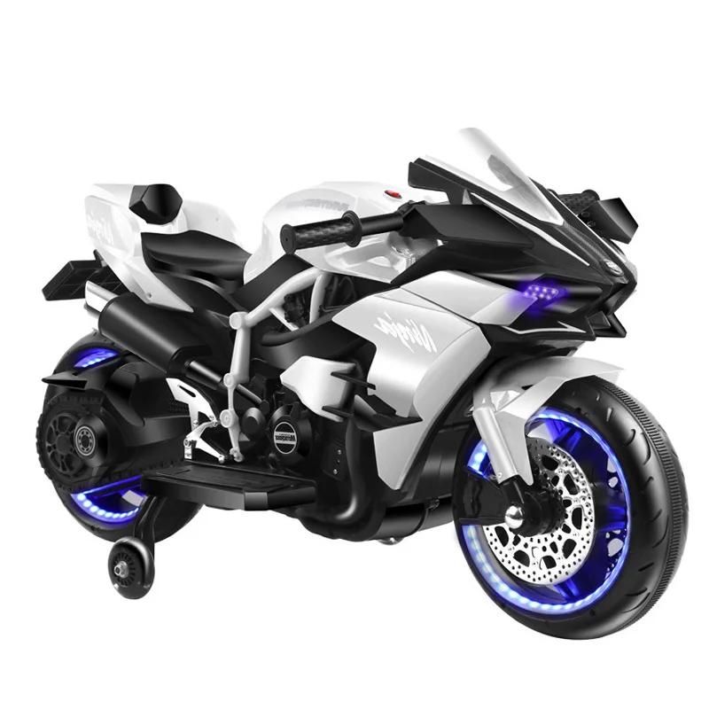

JXB Children's Electric Motorcycle Battery Rechargeable Children and Babies Can Sit in a Two-person Cool Toy Car