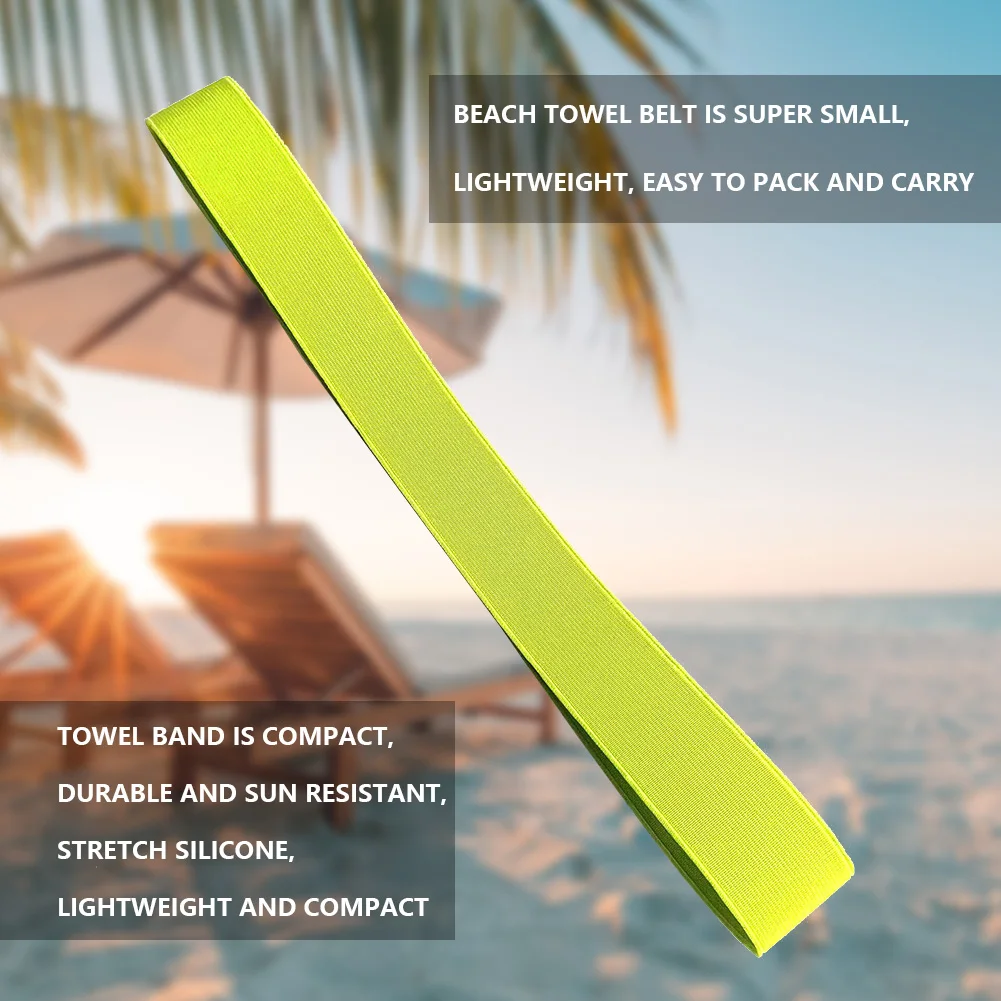 

Elastic Towel Bands Strap Portable Pool Seaside Towels Fixator Lightweight Sun Resistant Stretchable for Pool Party Camping