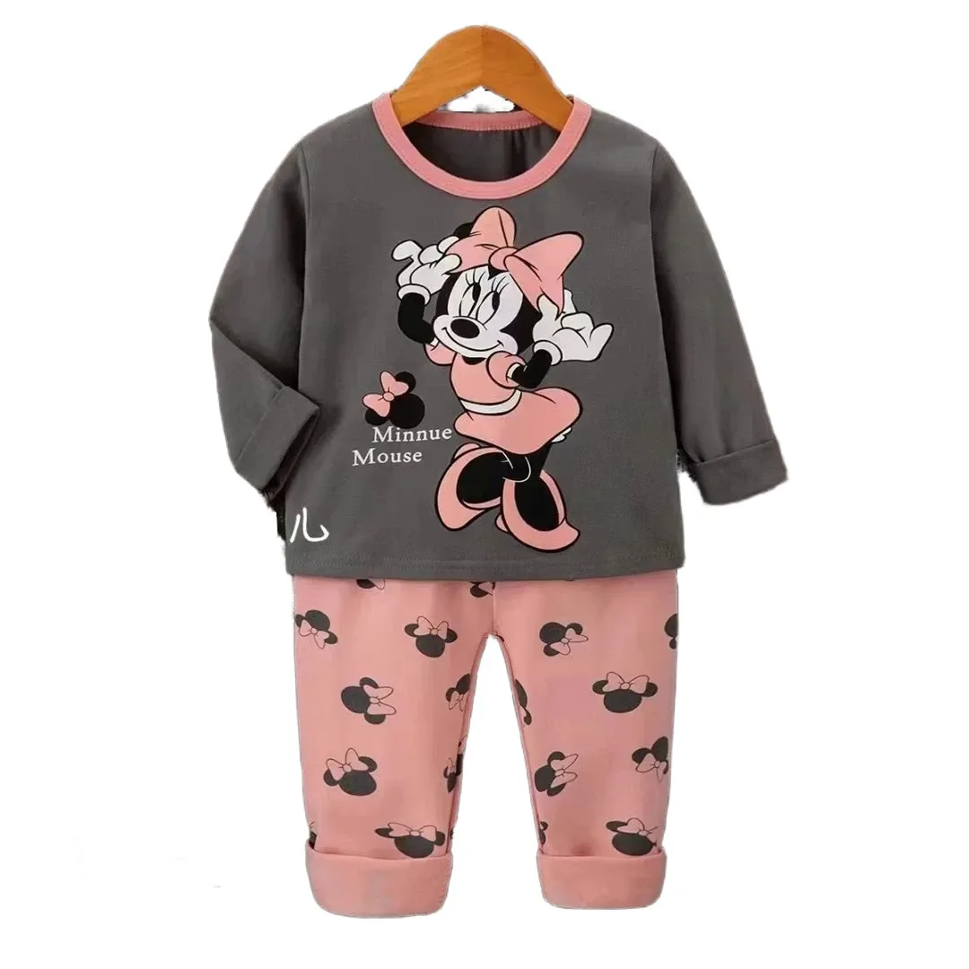 

Baby boys clothes Suit Baby Full Printed T-shirts 2pcs Toddler Girls long Sleeve kids Pajamas Set Home Wear
