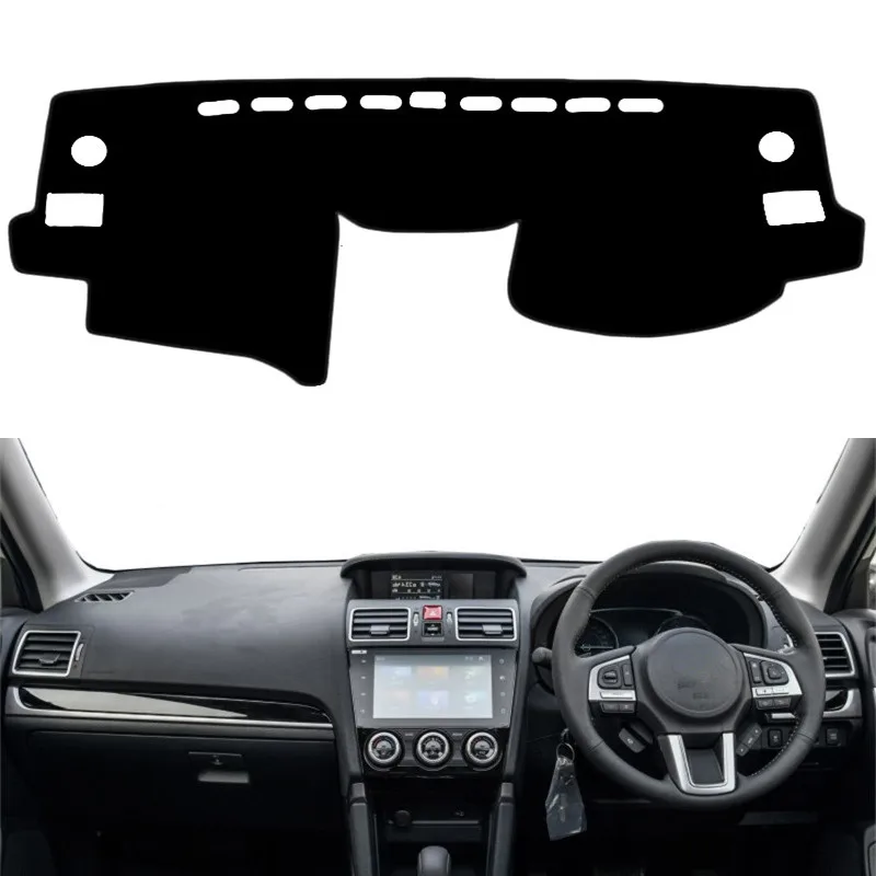 

For Subaru Impreza XV WRX 2012-2016 Forester 2014-18 Dashmat Dashboard Cover Mat Pad SunShade Protect Rug Carpet Car Accessories