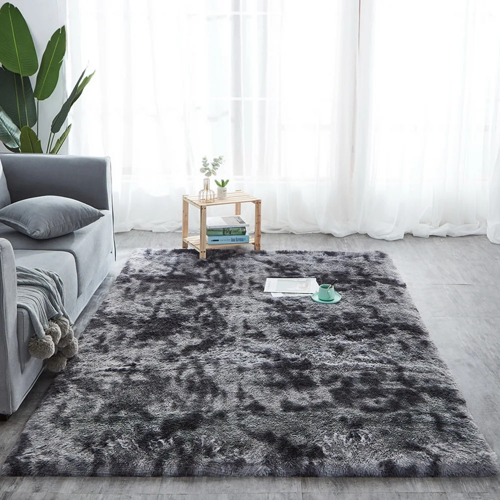 

Tie-dye Wave Dark Gray color Carpet Bedroom bathroom living room porch mat yoga 100%Polyester fiber, 80*160cm 50*80cm 100*160 cm