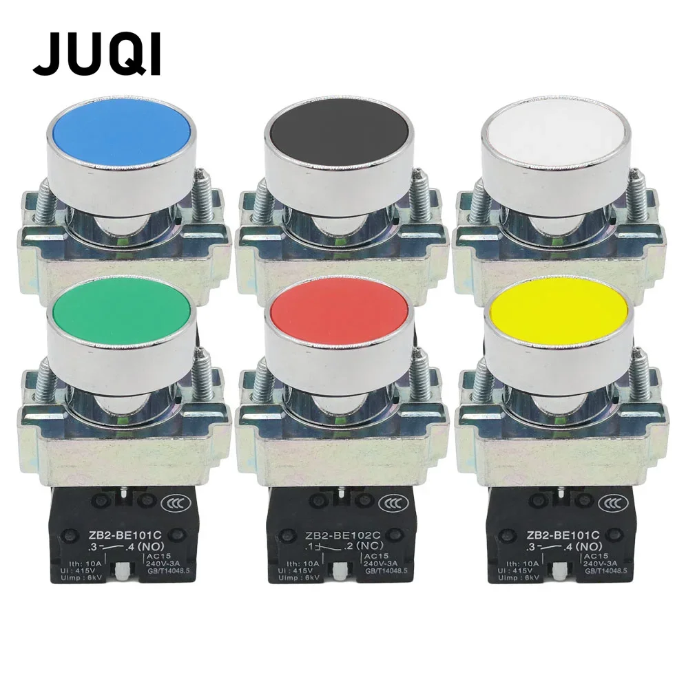 1 шт. 22 мм мгновенный кнопочный переключатель 10A/415V NC/NO XB2-BA11 XB2-BA21 XB2-BA31 XB2-BA42 XB2-BA51