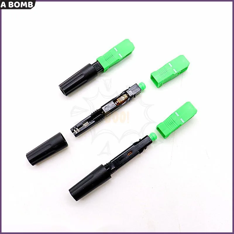 

Fast Connector Sc Apc Single-mod Fiber Optic SC APC FTTH Quick Connector Fiber Optic Fast Adapter Straight Tail