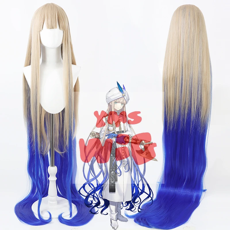 Fate Grand Order FGO Arcade Rider Nemo Косплей Парик 150 см Длинные термостойкие синтетические