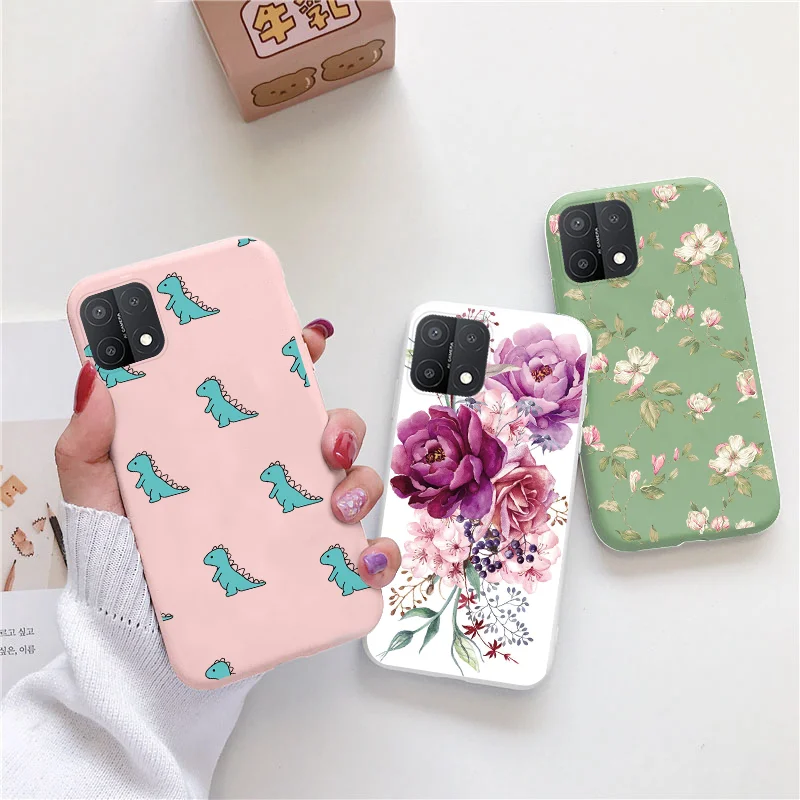 Для OPPO A15 4G A 15 чехол для телефона OPPOA15 динозавр защитное животное сова мягкий