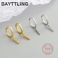 2022 new silver color light luxury gold zircon drop earrings for women fashion jewelry girls gifts