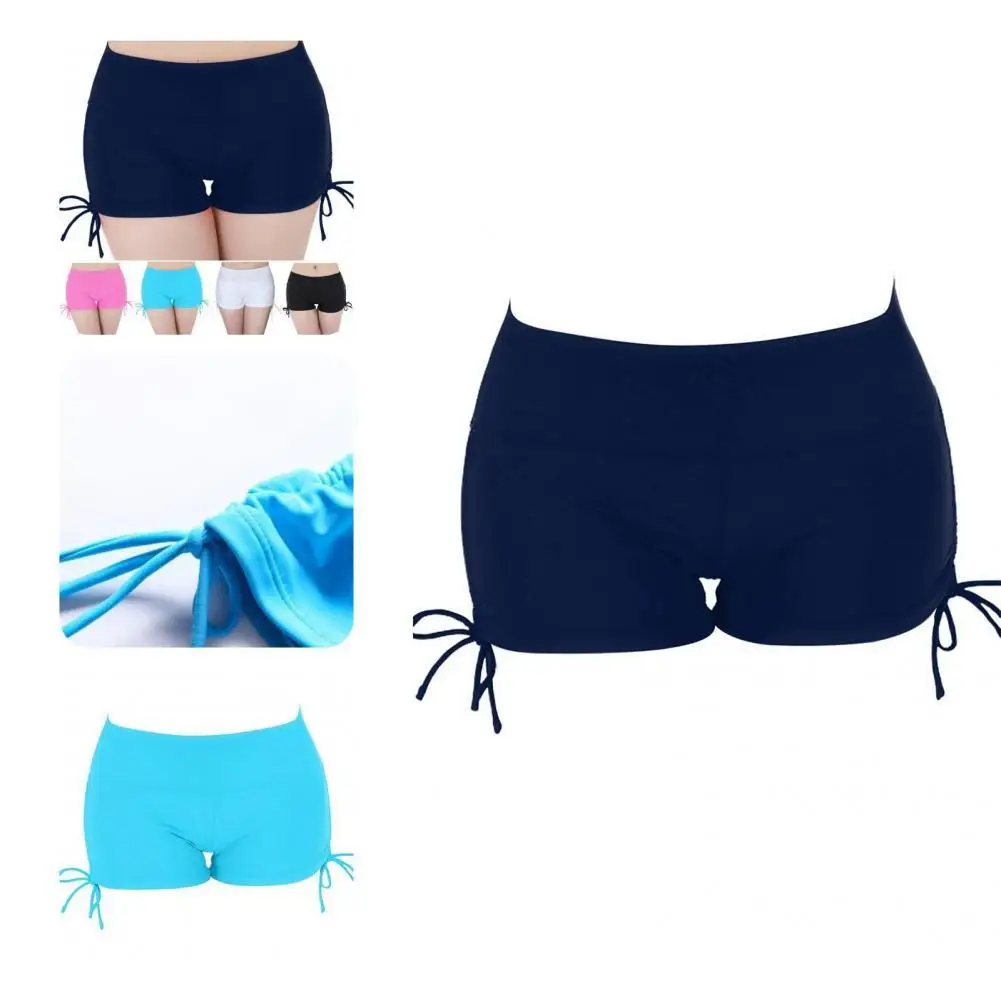 

Intimacy Great Anti-shrink Swim Shorts Female Clothes Women Shorts Elastic for Sports