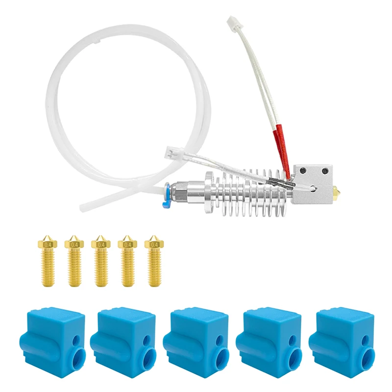 

Детали 3D-принтера ANYCUBIC для Vyper Kobra Max Kobra Plus, сопло 0,4 мм, нагреватель 24 В с радиатором, экструдер с J-образной головкой на большие расстояния