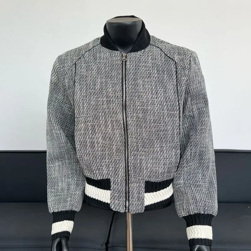 Осень-зима новинка Xiaoxiangfeng мужская вязаная универсальная тонкая куртка с крупным