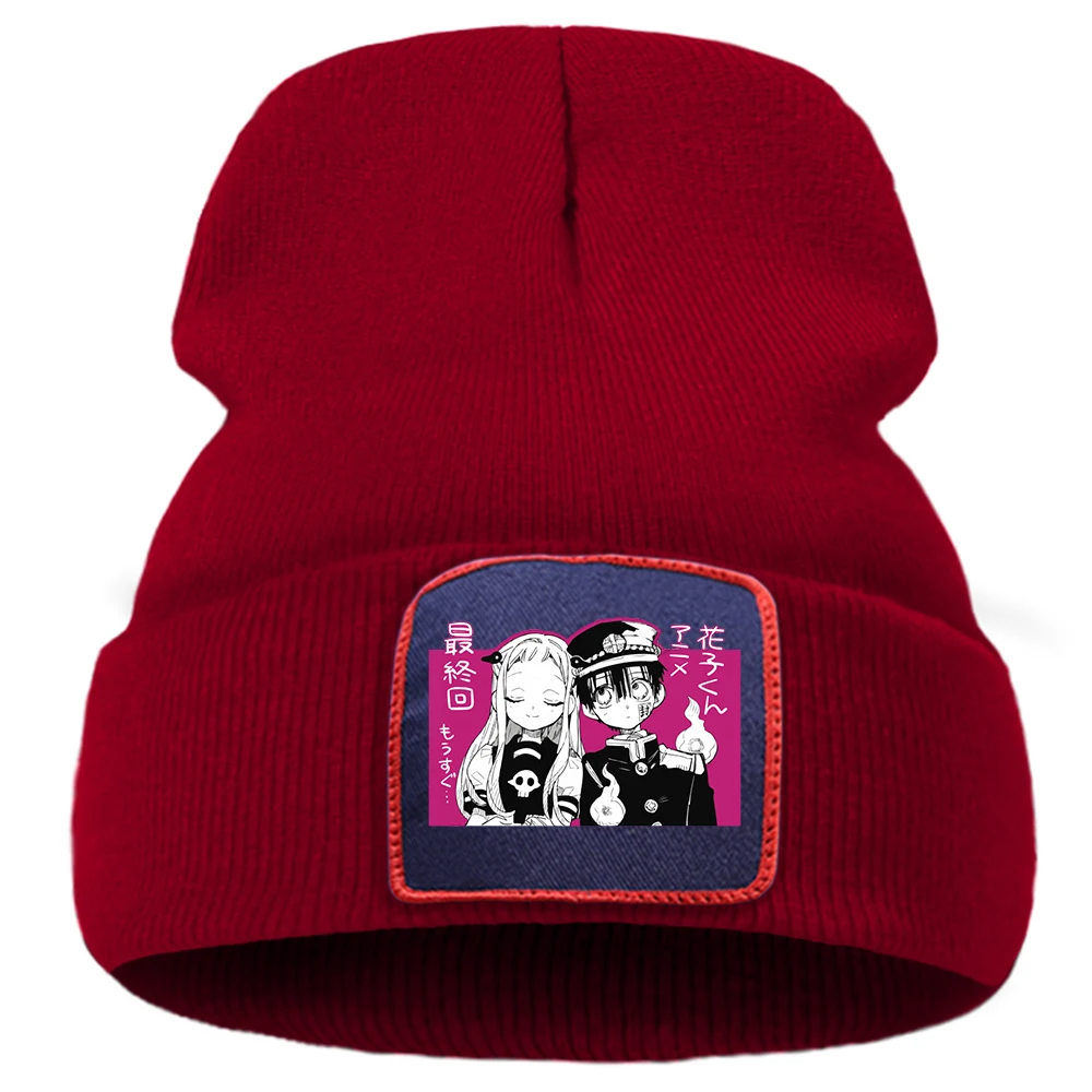 

Мужские шапки Yashiro Hanako Japan Anime Wo Мужская облегающая Шапка Балаклава искусственные зимние вязаные шапки для мужчин