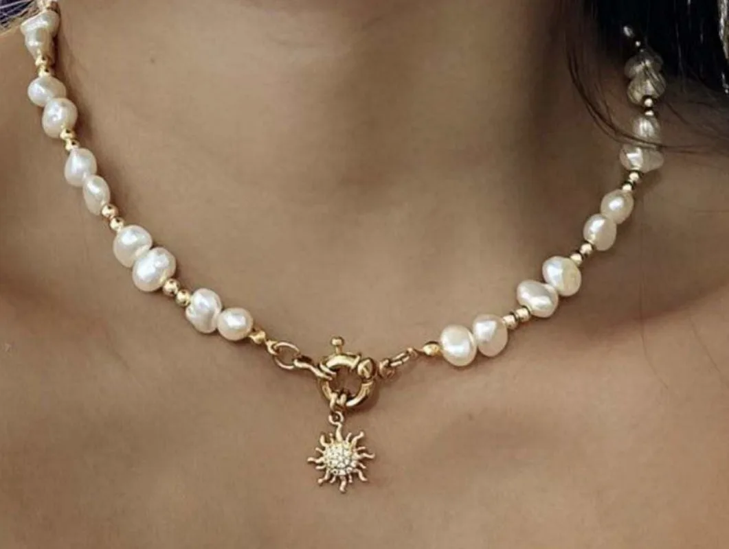 Minar Французский натуральный пресноводный жемчуг CZ Циркон Солнце Сердце Круглая