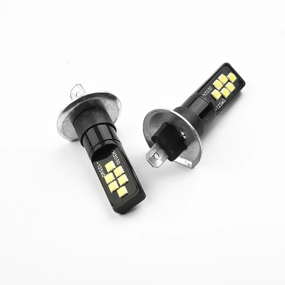 

2x Universal CAR H1 LED LIGHT AUTO Headlight Fog Lights Bulbs Kit High Low Beam 6000K 20000LM White Led Replacement Part