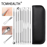 tcmhealth stainless steel acne needle clip double head teasing acne thermal needle to blackhead beauty tool set