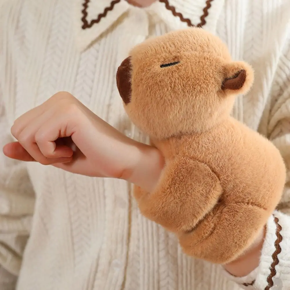 Браслеты в виде панды капфибара енот плюшевая кукла хлопающий браслет