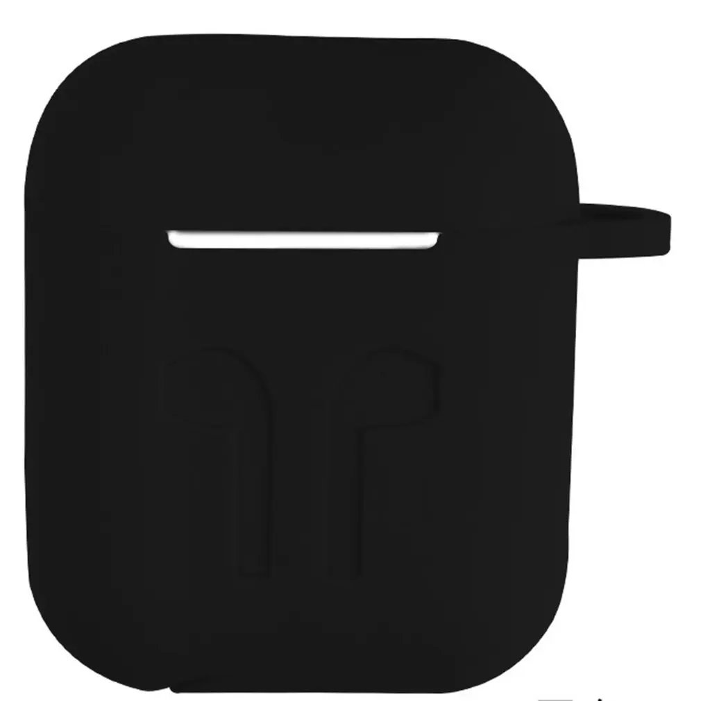 

Водонепроницаемый силиконовый чехол для Airpods, защитный чехол для зарядки с карабином