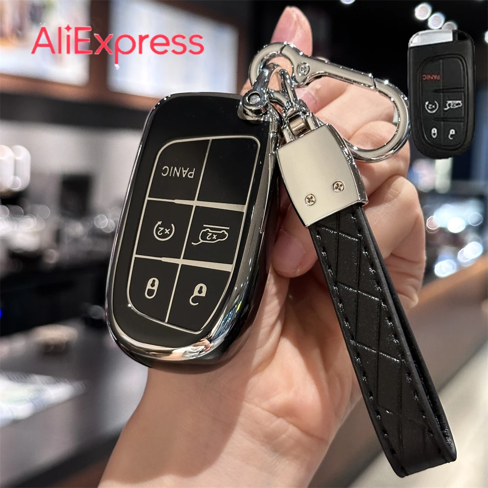 Чехол Для Ключей От Автомобиля Со Шнурком Dodge Charger Challenger Jeep Grand Cherokee Compass Renegade Patriot