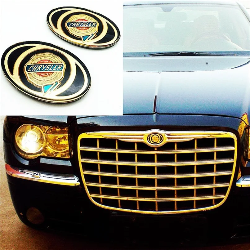 3D акриловый Крайслер 300C Mopar автомобильная передняя решетка головка капот эмблема