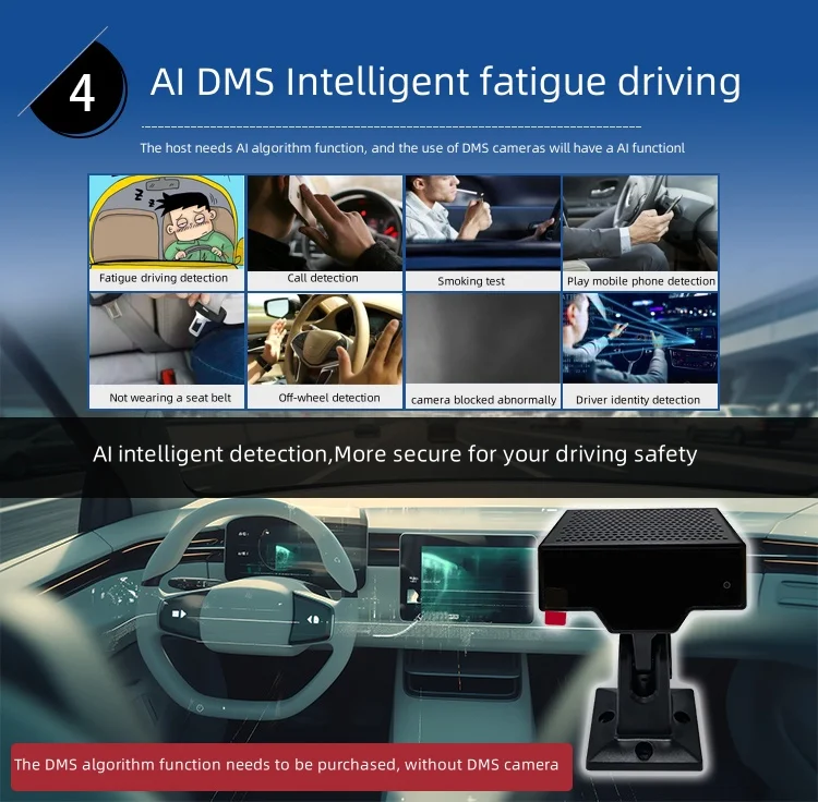 Новый мобильный видеорегистратор ADAS DMS 4G 8-канальный 4-канальный IPC-камера