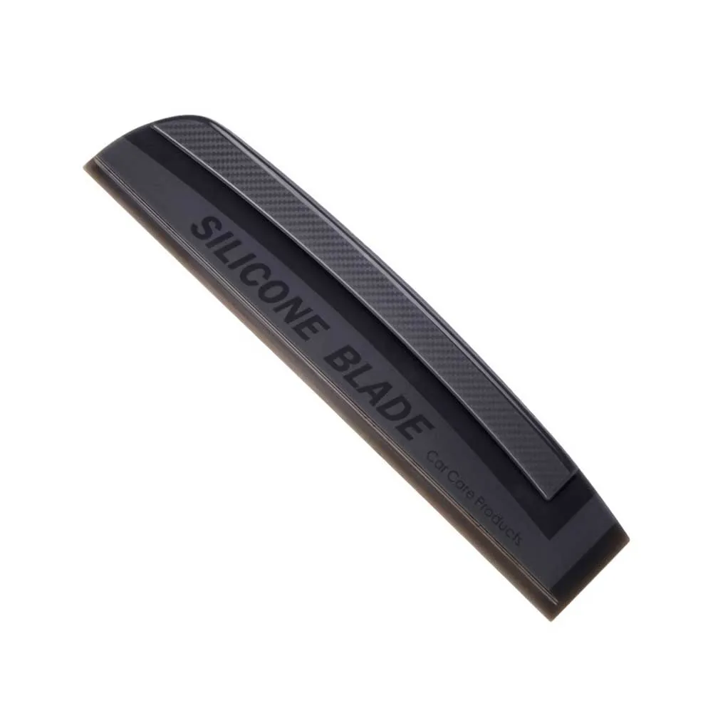 

Plate Window Cleaning Water Squeegee Glass Soft Brush Bodywork Windshield Blade Black Silicone Car Wash Wiper Tool