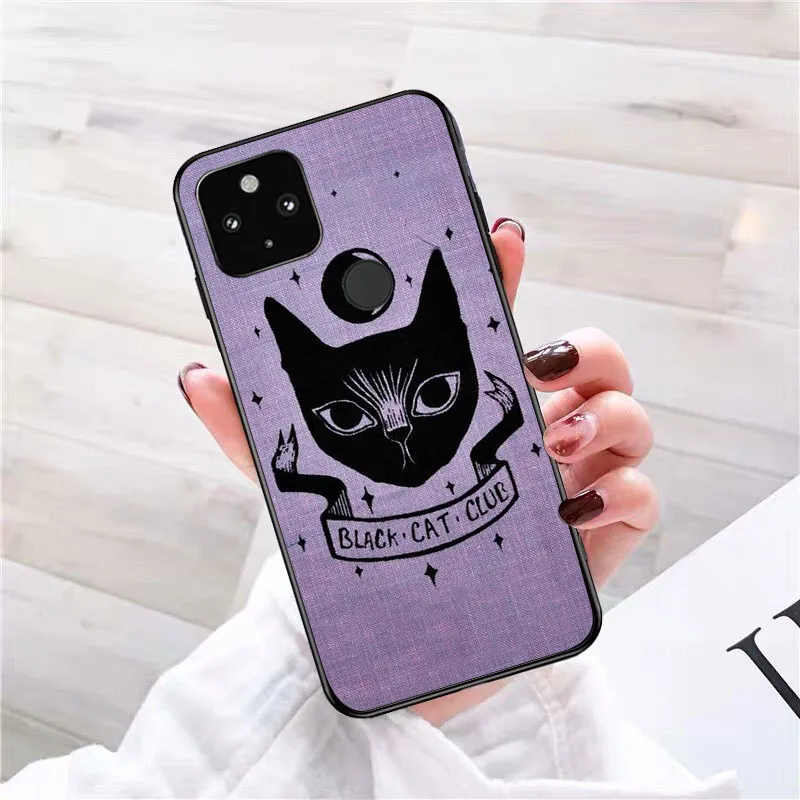 Girly Pastel Witch Goth Cat Чехол для телефона Google Pixel 8 7 Pro 7a 6A 6 8A 5A 4A 3A 5 4 3 XL