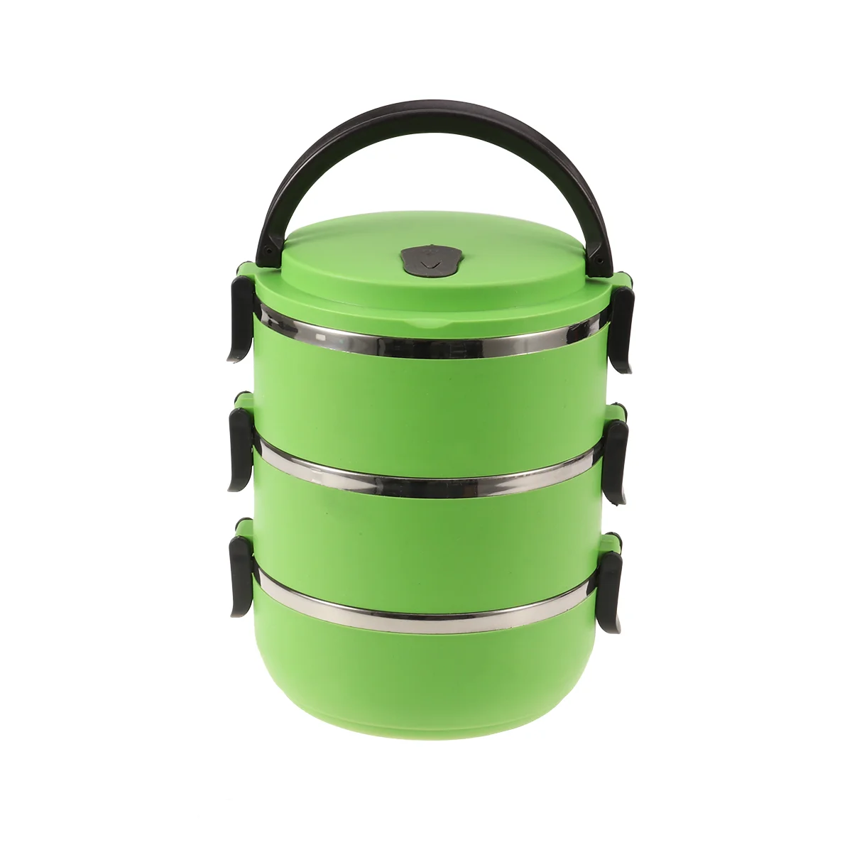 

1 pc Lunch Box Stainless Steel Insulated Three Tiers Thermal Lock Bento Box for School Work Picnic