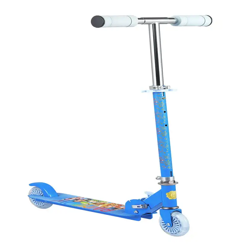 

Kick Scooter with Light Up Wheels, Blue Scooter for Kids