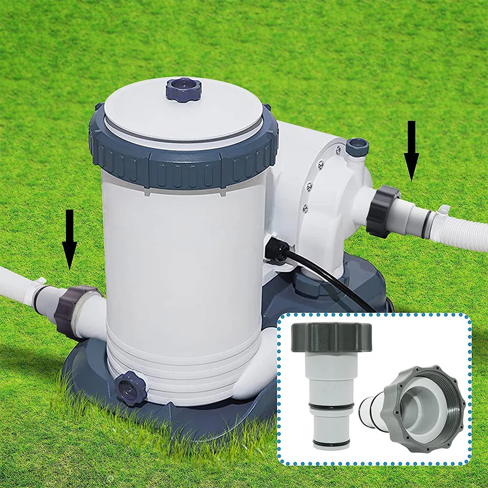 

2PCS Hose Adapters For Intex 1500/2000/250/4000 Gallon Per Hour Filter Pumps Converts Threaded Hoses To Clamp Style Hoses