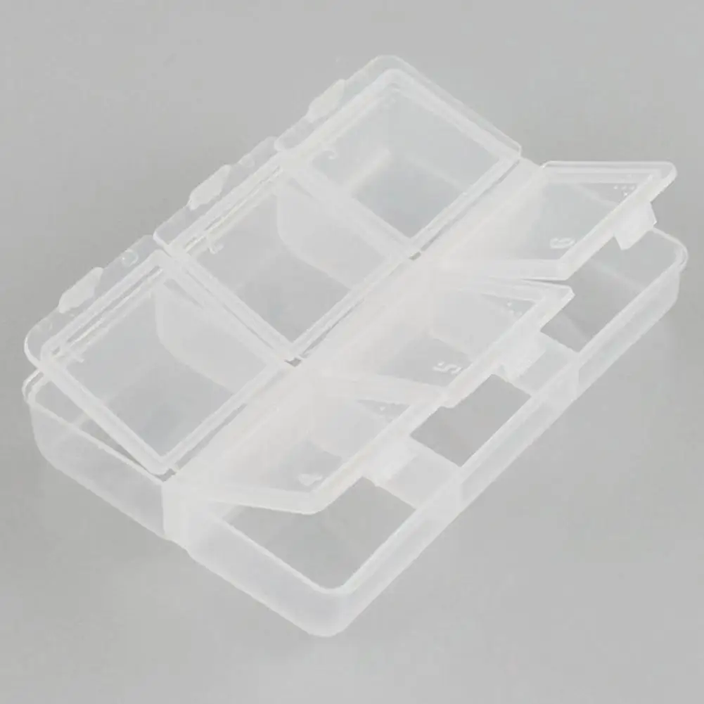 

Travel Box Holder Medicine Storage Organizer Container Dispenser Lattice Tablet Box Jewelry Independent Drug M4j2