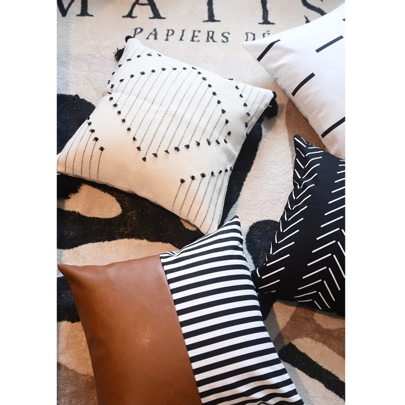 Современный полиуретановый декоративный чехол для дивана подушки кровати